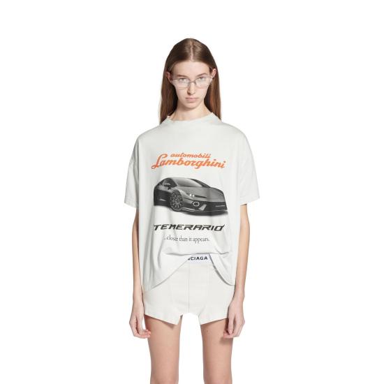 25FW 발렌시아가 반팔 티셔츠 826344TSVP9 9012 DIRTY WHITE - BALENCIAGA