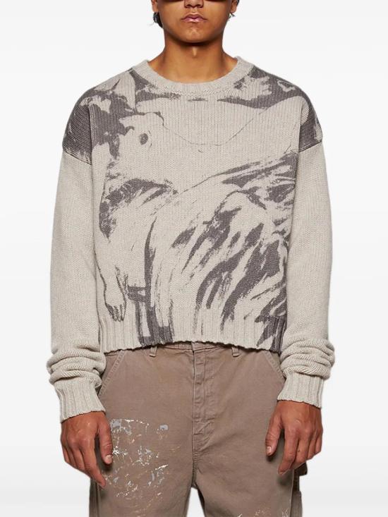 25SS 앙팡리쉬데프리메 스웨터 080227 CREAMBLACK - ENFANTS RICHES DEPRIMES