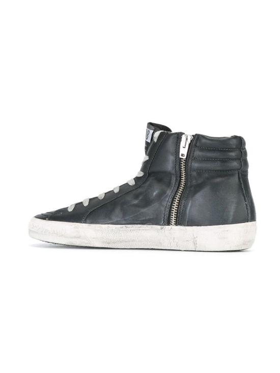 25FW 골든구스 스터드 슬라이드 하이 스니커즈 GWF00115F000323 90100 BLACK - GOLDEN GOOSE