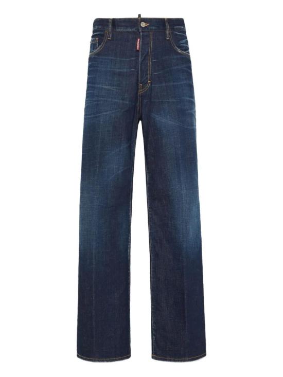 25FW 디스퀘어드2 스트레이트 팬츠 S74LB1715D30010 470 NAVY BLUE