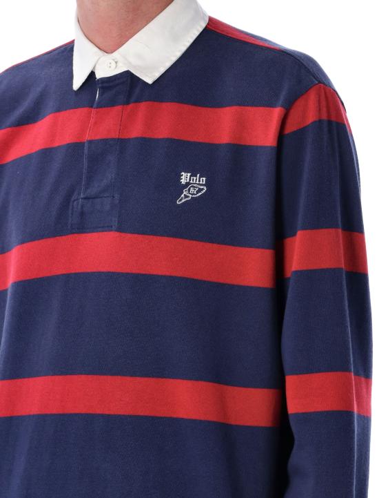 25FW 폴로 랄프로렌 긴팔 티셔츠 710972673 001 NAVY RED - POLO RALPH LAUREN