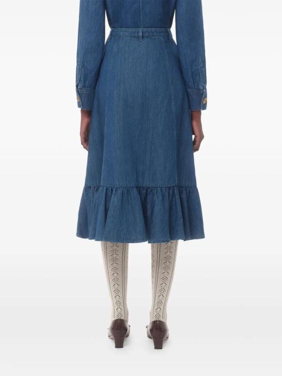 25SS 발렌티노 가라바니 데님 스커트 6B3DD18L94C 558 LIGHT BLUE - VALENTINO GARAVANI