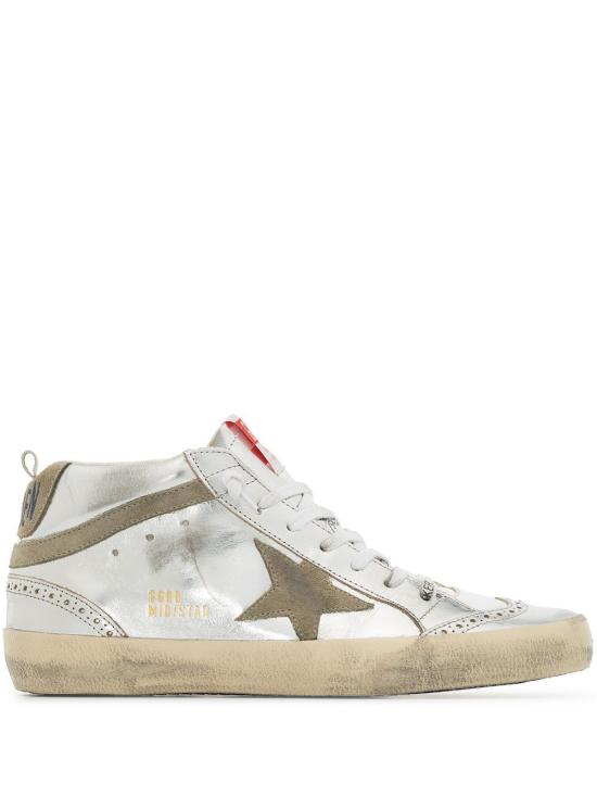 25FW 골든구스 미드 스타 스니커즈 GWF00122F00279470216 SILVER TAUPE