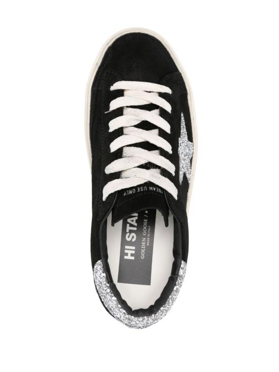 25FW 골든구스 하이스타 스니커즈 GWF00118F00638990179 BLACK SILVER - GOLDEN GOOSE