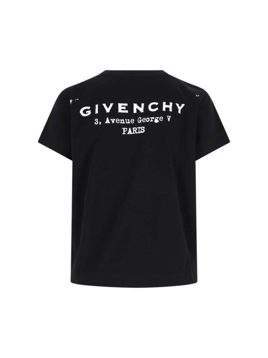 25FW 지방시 반팔 티셔츠 BW70FJP75N 001 Black - GIVENCHY