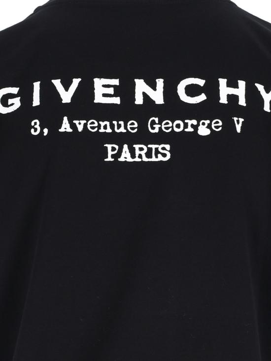 25FW 지방시 반팔 티셔츠 BW70FJP75N 001 Black - GIVENCHY