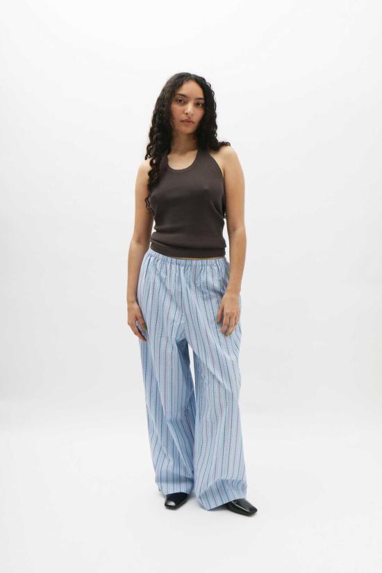  베이스레인지 스트레이트 팬츠 매트릭스 스트롭 올 팬츠