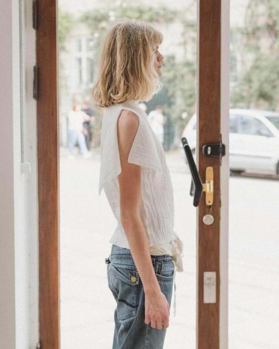  베이스레인지 셔츠 폴리오 탑 - BASERANGE