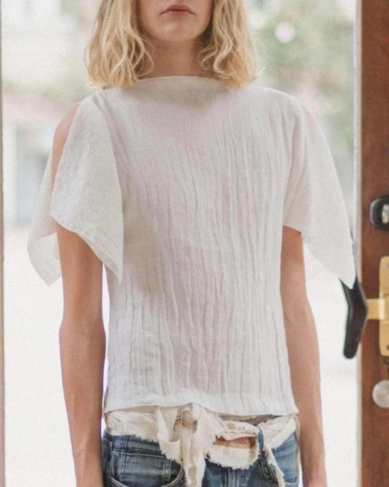  베이스레인지 셔츠 폴리오 탑 - BASERANGE