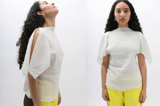  베이스레인지 셔츠 폴리오 탑 - BASERANGE