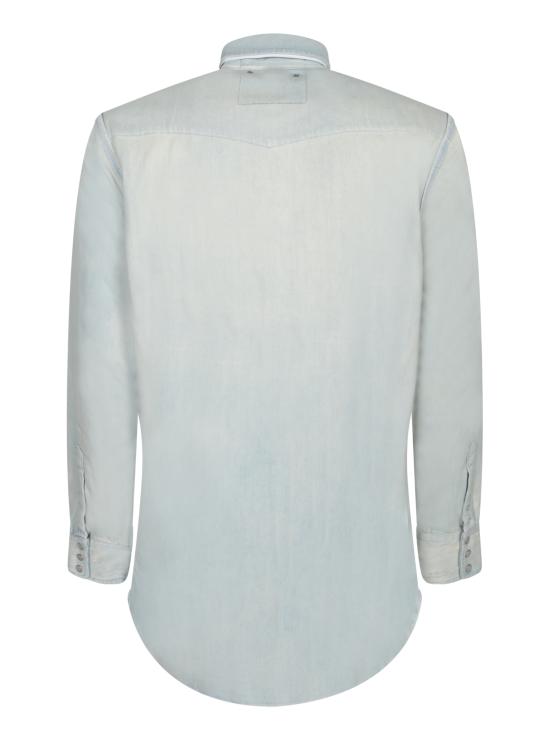 25SS 골든구스 해머드 스터드 데님 셔츠  GMP00487 P000636 50100 Blue - GOLDEN GOOSE