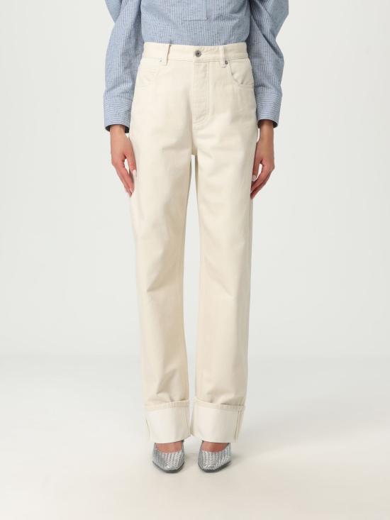 25SS 보테가베네타 스트레이트 팬츠 824659 V5DV0 9247 Yellow Cream