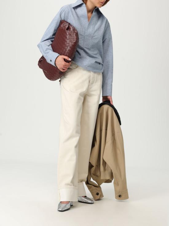 25SS 보테가베네타 스트레이트 팬츠 824659 V5DV0 9247 Yellow Cream - BOTTEGA VENETA