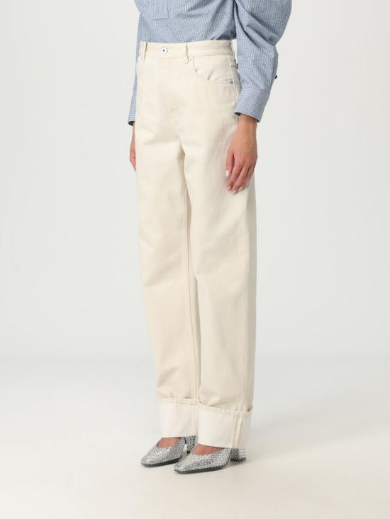 25SS 보테가베네타 스트레이트 팬츠 824659 V5DV0 9247 Yellow Cream - BOTTEGA VENETA