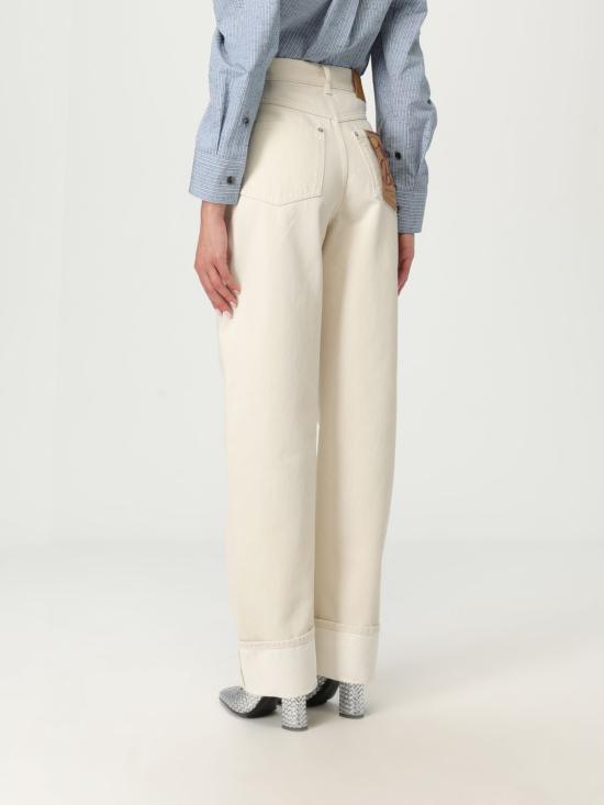 25SS 보테가베네타 스트레이트 팬츠 824659 V5DV0 9247 Yellow Cream - BOTTEGA VENETA