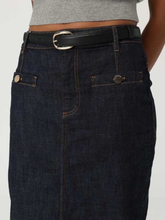 25FW 셀프 포트레이트 미디 스커트 PF25808MSKBL BLUE Blue - SELF PORTRAIT