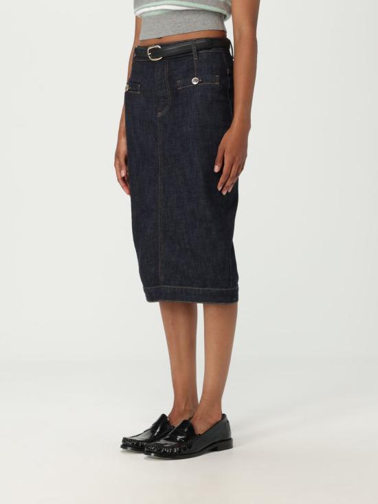 25FW 셀프 포트레이트 미디 스커트 PF25808MSKBL BLUE Blue - SELF PORTRAIT