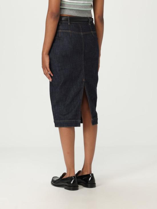 25FW 셀프 포트레이트 미디 스커트 PF25808MSKBL BLUE Blue - SELF PORTRAIT