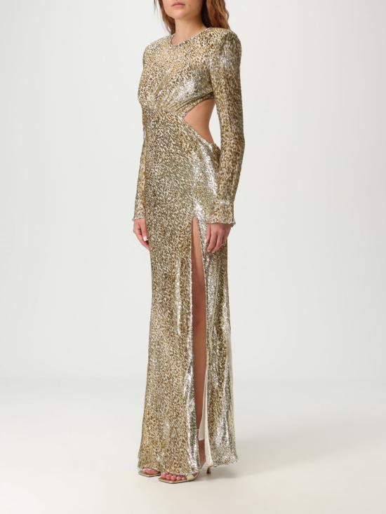 25FW 셀프 포트레이트 롱 원피스 PF25060XAGD GOLD Brown - SELF PORTRAIT