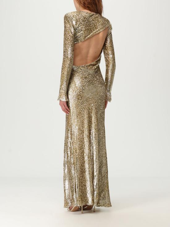 25FW 셀프 포트레이트 롱 원피스 PF25060XAGD GOLD Brown - SELF PORTRAIT