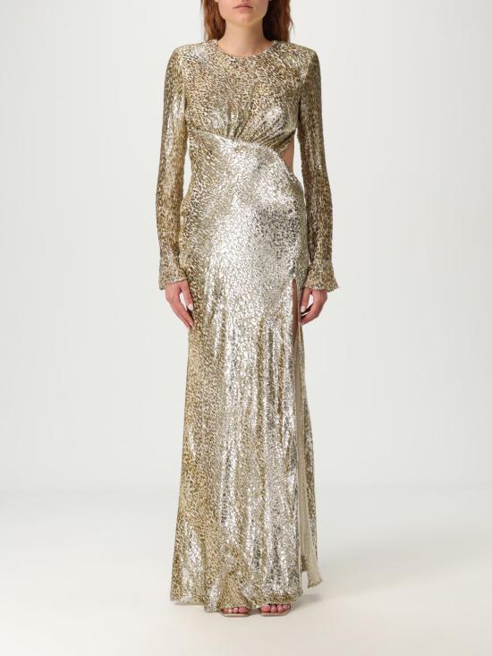 25FW 셀프 포트레이트 롱 원피스 PF25060XAGD GOLD Brown