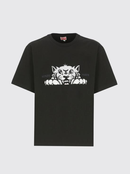 25FW 겐조 반팔 티셔츠 FF55TS5264SI 99J Black - KENZO