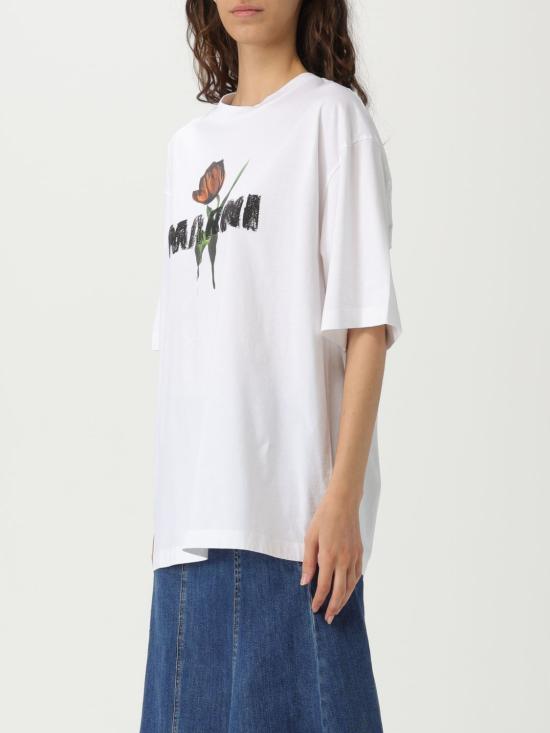 25FW 마르니 반팔 티셔츠 THJET49P18USCY31 LOW01 White - MARNI