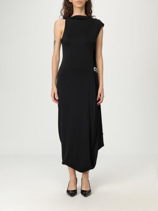25FW 빅토리아 베컴 롱 원피스 1325WDR006512A 001 Black
