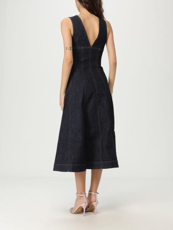 25FW 셀프 포트레이트 롱 원피스 PF25801MBL Blue - SELF PORTRAIT