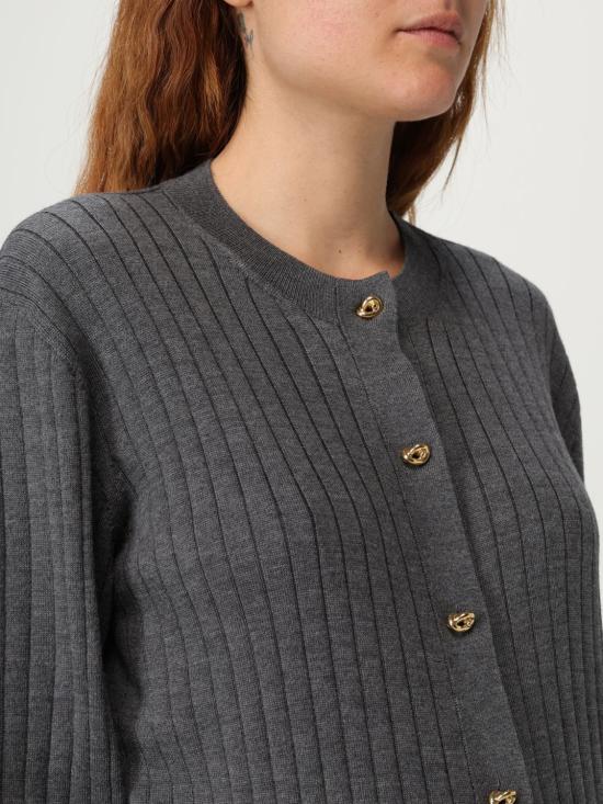 25FW 보테가베네타 가디건 835337V5L70 1370 Charcoal - BOTTEGA VENETA