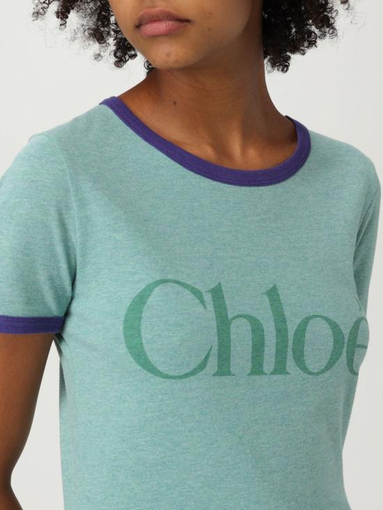 25FW 끌로에 반팔 티셔츠 CH25AJH24173 97X Violet - CHLOE