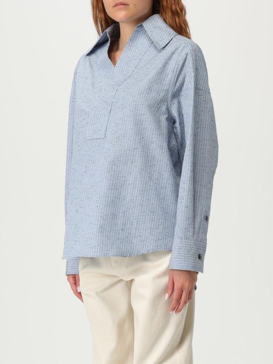 25SS 보테가베네타 블라우스 819968 V5CW0 4028 Gnawed Blue - BOTTEGA VENETA