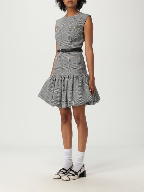 25FW 셀프 포트레이트 숏 원피스 PF25017SABW BLACKANDWHITE Black - SELF PORTRAIT