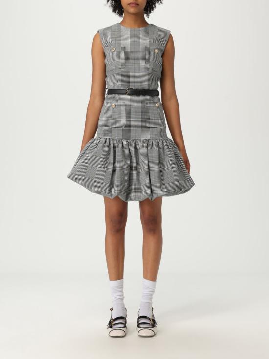 25FW 셀프 포트레이트 숏 원피스 PF25017SABW BLACKANDWHITE Black