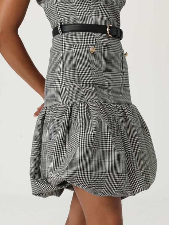 25FW 셀프 포트레이트 숏 원피스 PF25017SABW BLACKANDWHITE Black - SELF PORTRAIT