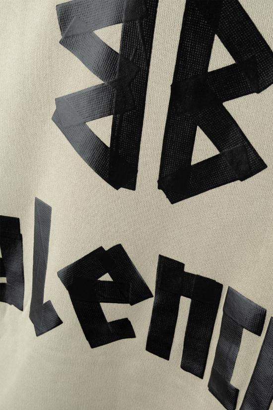 25FW 발렌시아가 테이프 포켓 후디 744441TSV86 9501 Beige - BALENCIAGA