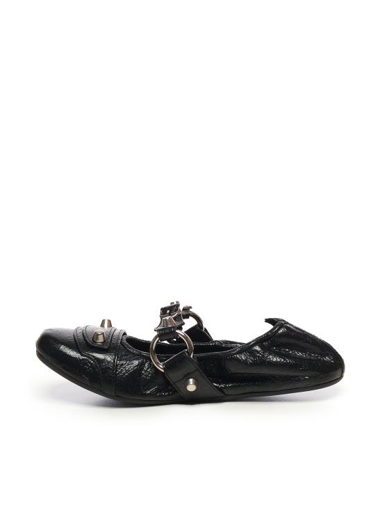 25FW 발렌시아가 플랫 슈즈 828095 WAD4Y1080 Black - BALENCIAGA