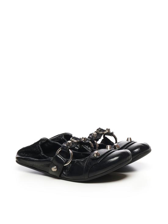 25FW 발렌시아가 플랫 슈즈 828095 WAD4Y1080 Black - BALENCIAGA