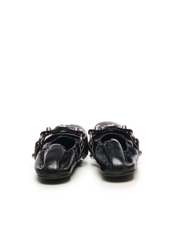 25FW 발렌시아가 플랫 슈즈 828095 WAD4Y1080 Black - BALENCIAGA