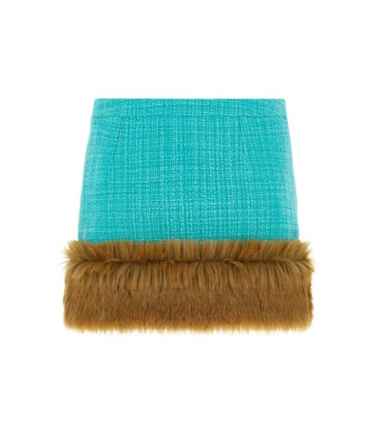  생로랑 숏 스커트 679188Y7D14 4802 - SAINT LAURENT