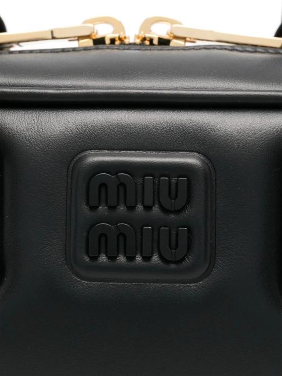 25FW 미우미우 토트백 5BB148VOONACR3 F0002 NERO - MIU MIU