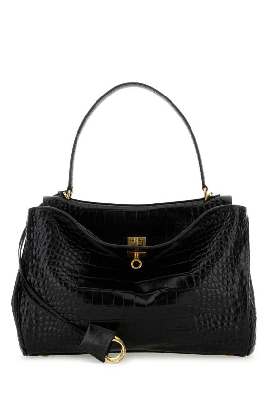 26FW 발렌시아가 로데오 미디움 핸드백 7897722AA5L 1000 Black