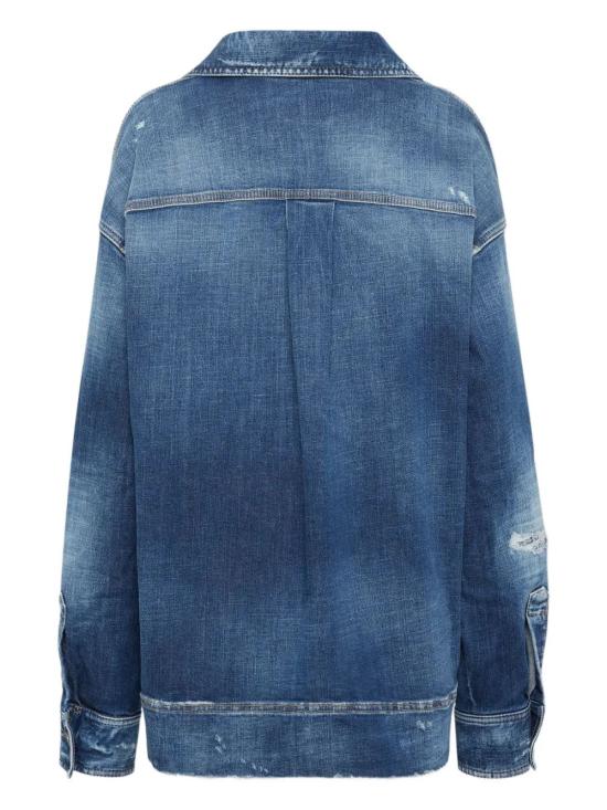 25FW 디스퀘어드2 후드 티셔츠 S75NC1115S30872 470 NAVY BLUE