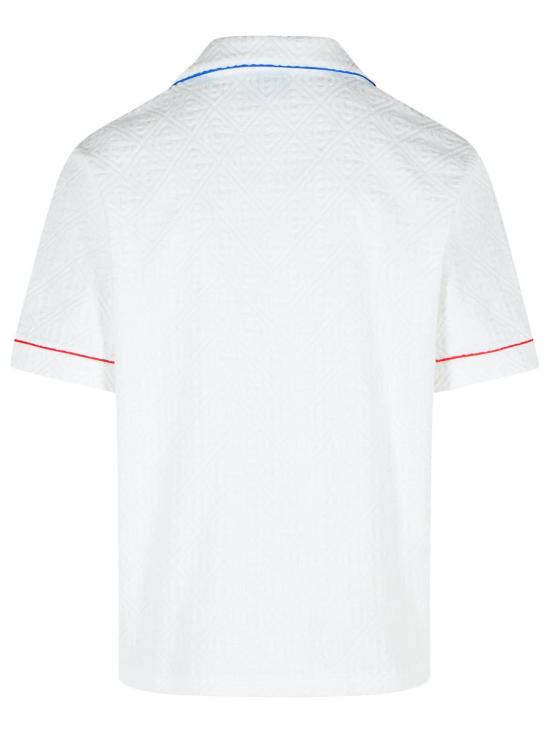 25FW 카사블랑카 반팔 셔츠 MPF25 SH 085 01BRIGHT WHITE - CASABLANCA