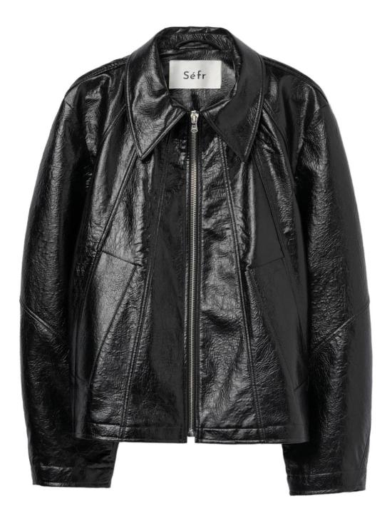 25FW 세퍼 가죽 자켓 MSS25DUKEFAU 61366 FAUX MEMORY LEATHER