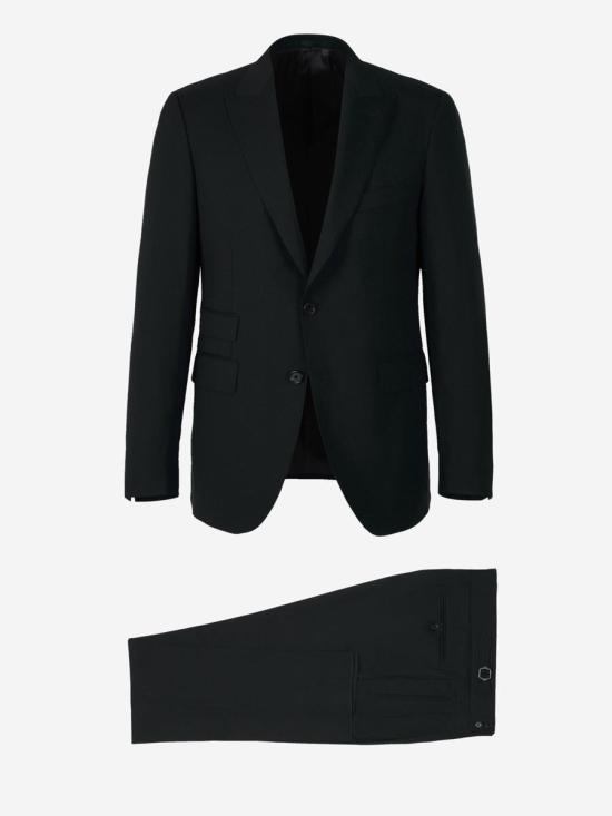  Scabal 수트 세트 L07 P2E2 V72 H526 Negronegro Black