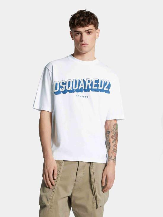 25FW 디스퀘어드2 반팔 티셔츠 S74GD1445D20020 100 BLUE - DSQUARED2