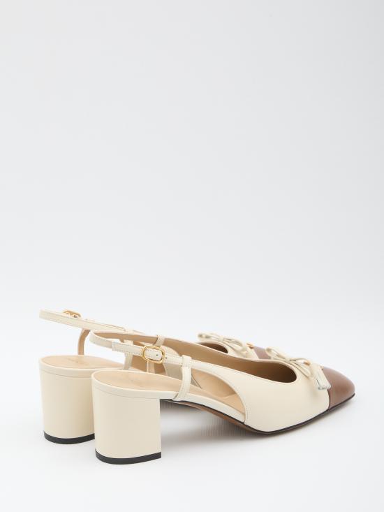 25FW 발렌티노 가라바니 발렛 두 로이 60mm 슬링백 펌프스  7W2S0MH9 WHITE - VALENTINO GARAVANI