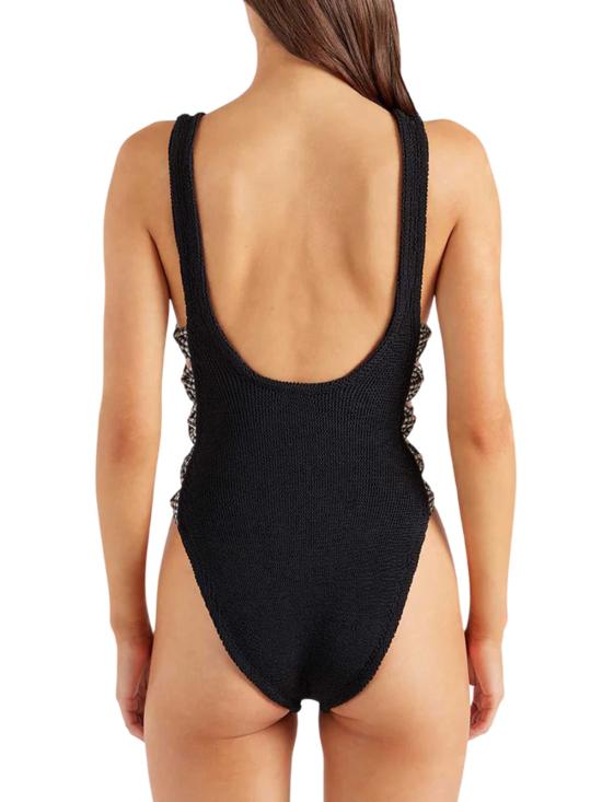 25FW 훈자 지 원피스 수영복 STIFFANYC BLACK GINGHAM - HUNZA G