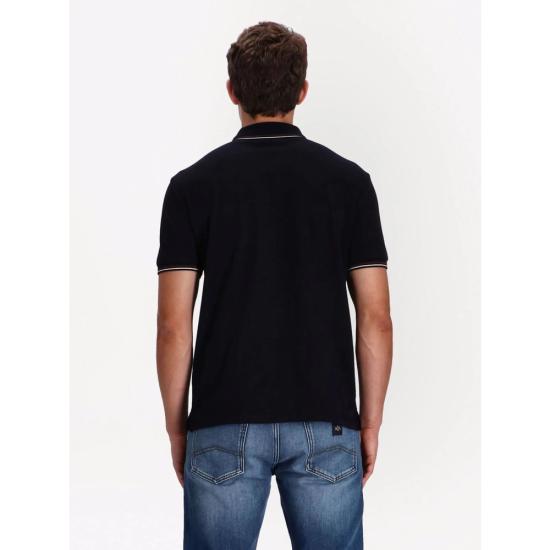 25FW 엠포리오 아르마니 폴로 티셔츠 1JPTZ 8N1FB3 0920 BLUE - EMPORIO ARMANI